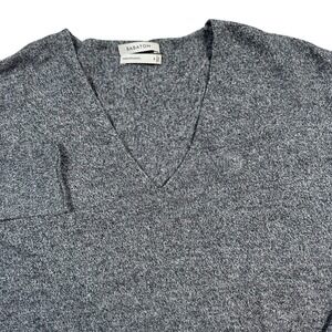 Babaton Aritzia Women's Sweater Gray Wool Blend‎ Long Sleeve V Neck Small